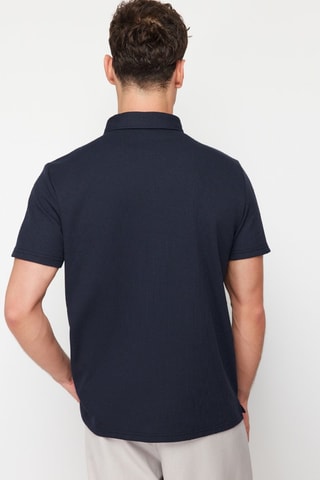 Polo regular - Bleu marine