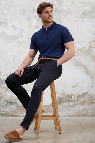 Polo regular - Bleu marine