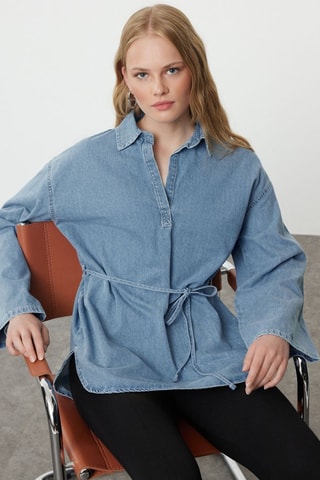 Tunique en jean - Bleu