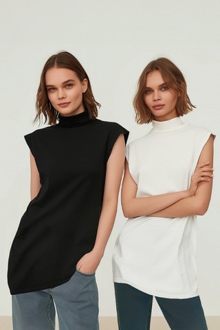 2 tuniques - Noir et blanc