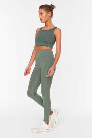 Legging taille haute Kaki