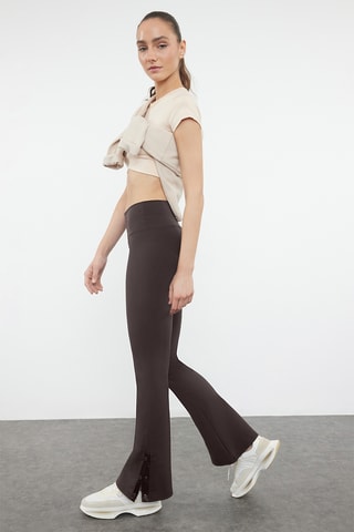 Legging taille haute - Marron