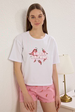 Pyjama - Blanc et rose