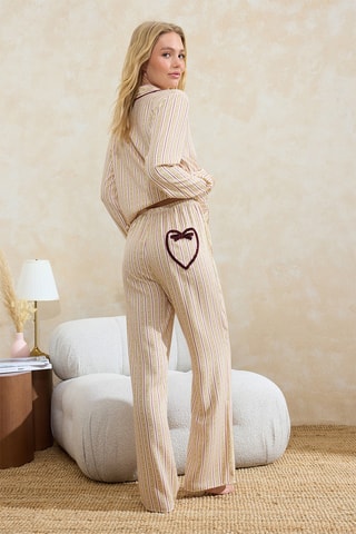 Pyjama - Bordeaux et écru