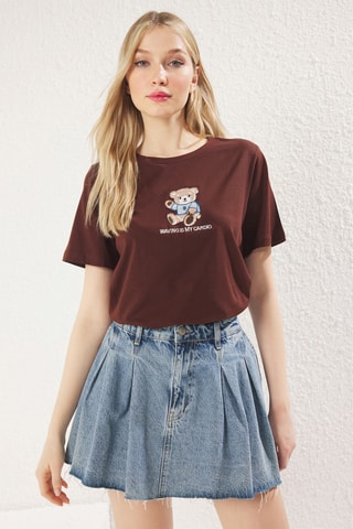 T-shirt - Marron