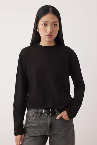 2 t-shirts regular - Noir et blanc