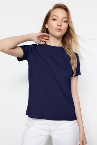 2 T-shirts - Bordeaux et bleu marine