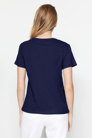 2 T-shirts - Bordeaux et bleu marine