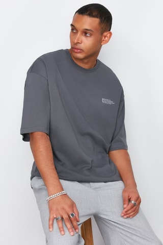 T-shirt oversize - Anthracite