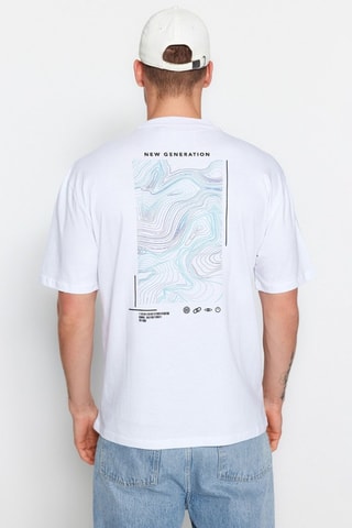 T-shirt oversize - Blanc