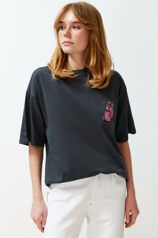 T-shirt oversize - Anthracite