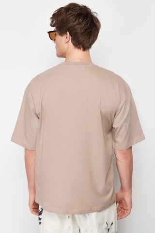 T-shirt oversize - Beige