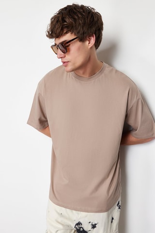T-shirt oversize - Beige