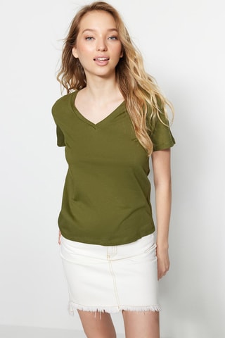 2 T-shirts - Kaki et beige