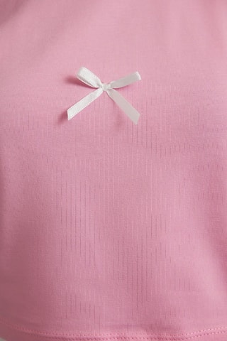 Cropped T-shirt - Roze