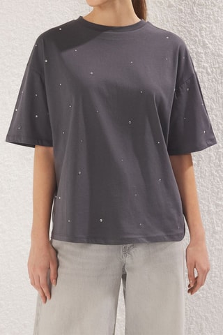 T-shirt oversize - Anthracite