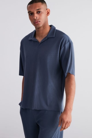 T-shirt oversize - Bleu