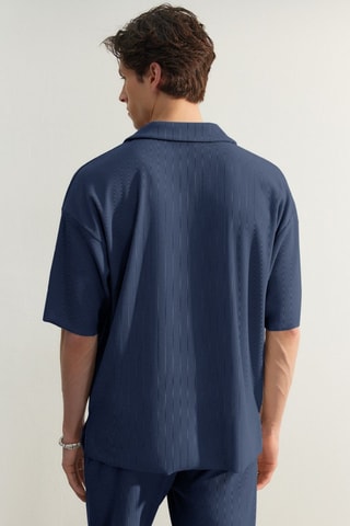 T-shirt oversize - Bleu