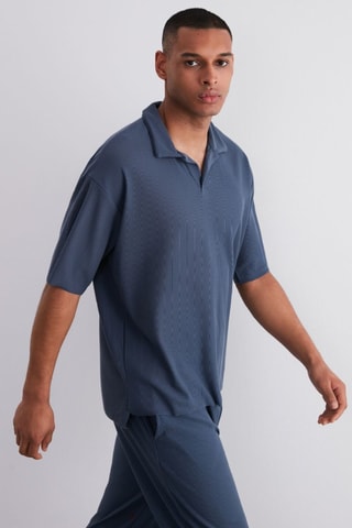 T-shirt oversize - Bleu