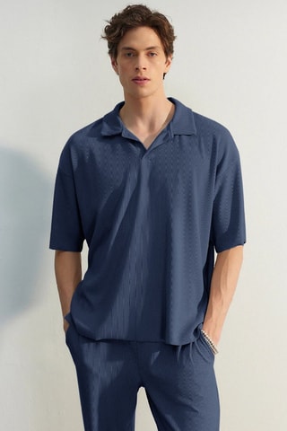 T-shirt oversize - Bleu