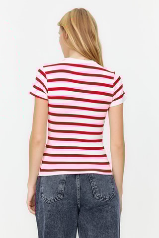 T-shirt - Blanc et rouge