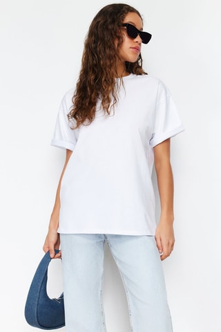 T-shirt oversize - Blanc