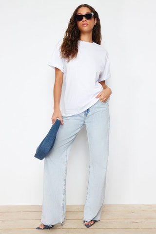 T-shirt oversize - Blanc