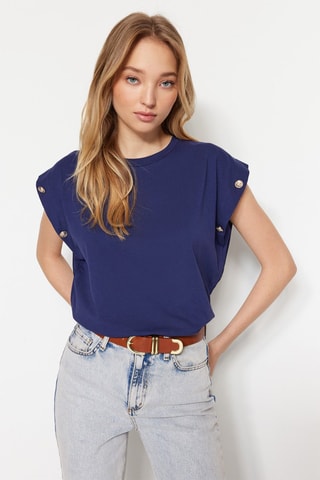 T-shirt regular - Bleu marine