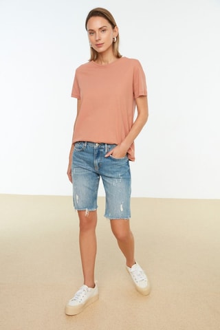 2 t-shirts regular - Kaki et saumon