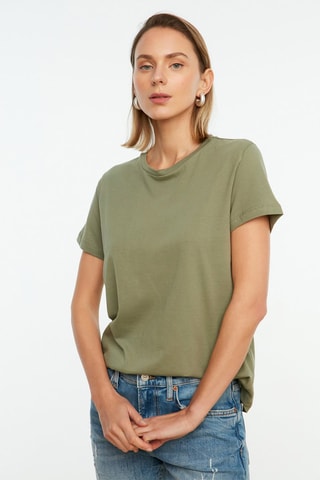 2 t-shirts regular - Kaki et saumon