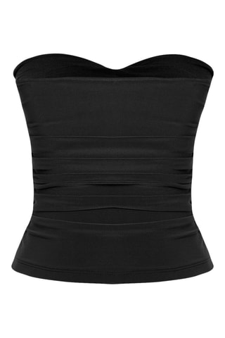 Strapless Top - Zwart
