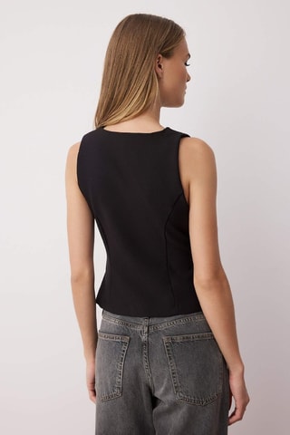 Blouse sans manches - Noir