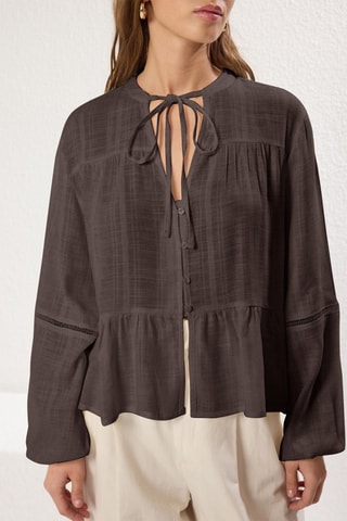 Chemisier regular - Marron