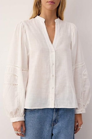 Chemisier oversize - Blanc