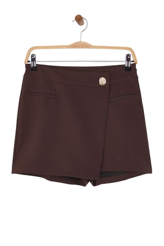 Jupe-short - Marron