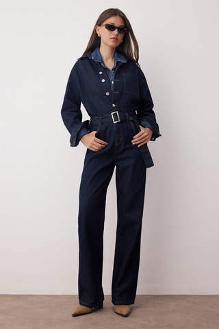 Combinaison en jean - Bleu foncé