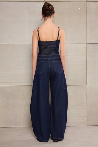 Combinaison en jean - Bleu foncé