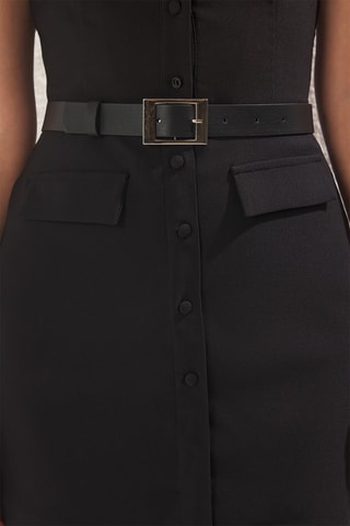 Combishort trompe-l’œil - Noir