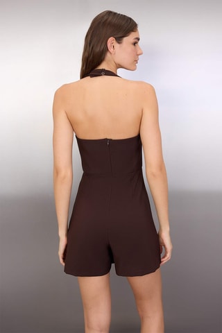 Combinaison trompe-l’œil - Marron foncé