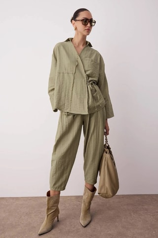 Kimono et pantalon 7/8 - Kaki