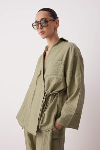 Kimono et pantalon 7/8 - Kaki