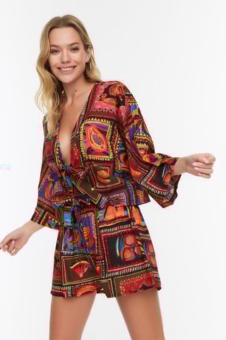 Chemisier et short - Bordeaux