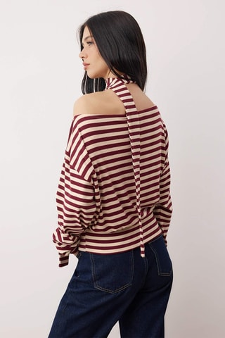 Top et foulard - Bordeaux