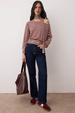 Top et foulard - Bordeaux