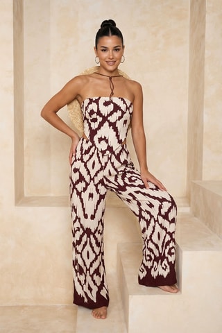 Top bustier et pantalon - Blanc