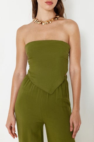 Top bustier et pantalon - Kaki