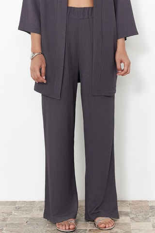 Kimono et pantalon taille haute - Anthracite