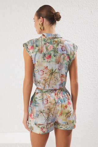 Chemisier et short - Ciel