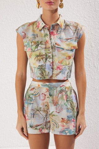 Chemisier et short - Ciel