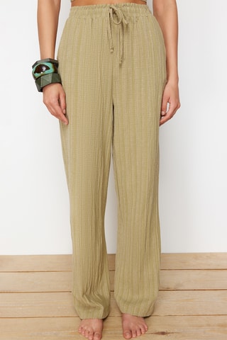 Crop top et pantalon - Kaki